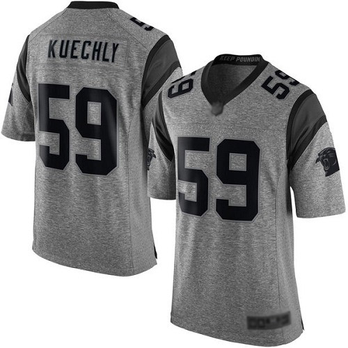 Carolina Panthers Limited Gray Men Luke Kuechly Jersey NFL Football #59 Gridiron->women nfl jersey->Women Jersey